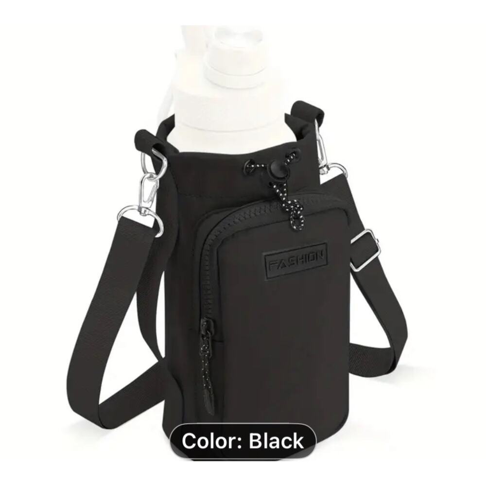 Insulated Water Bottle Bag - DurableNeoprene Adjustable Strap, Metal Buckle New